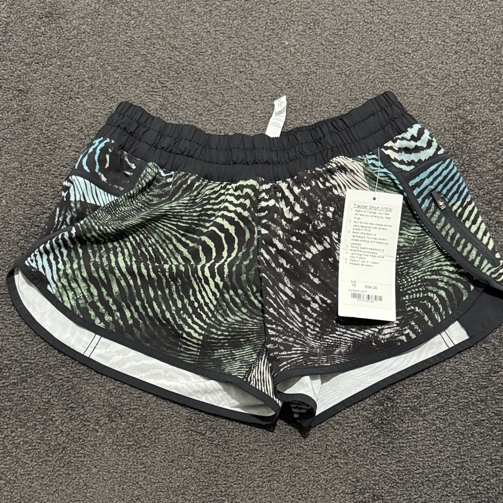 Lululemon Seawheeze Tracker Short III Sz 10 BNWT